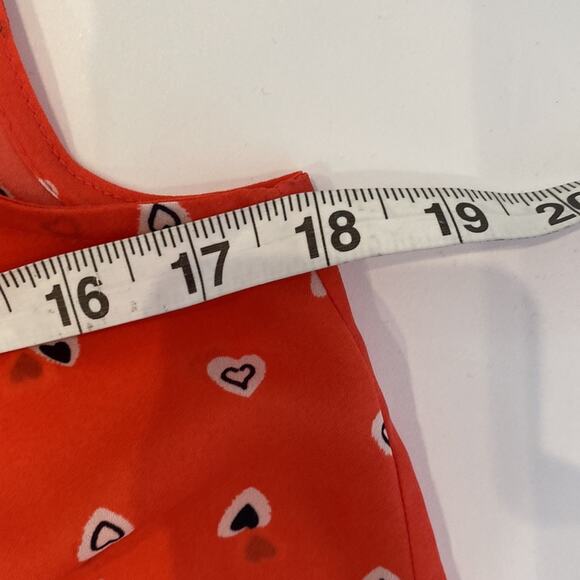 LC Lauren Conrad x Disney Sleeveless Tank Top Heart Print Blouse EUC Sz Sm - Picture 11 of 12